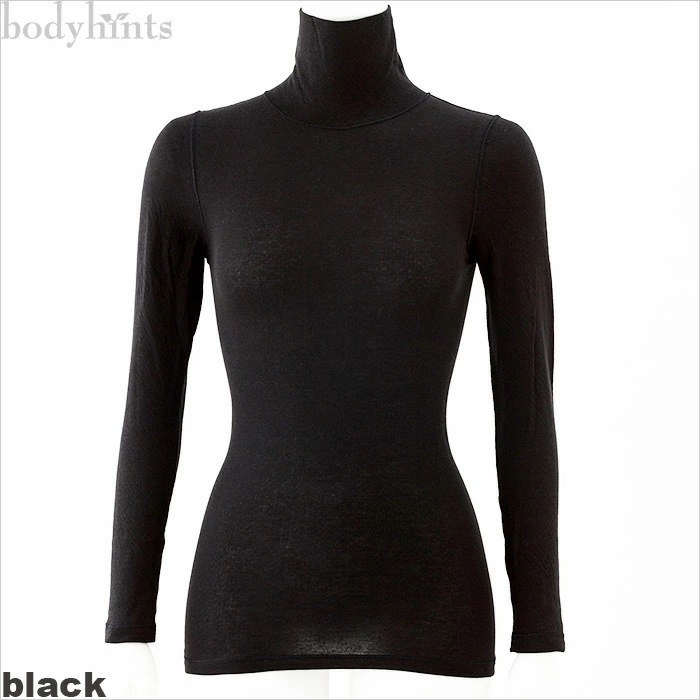 綿100% ハイネック長袖インナー レディース ふわふわエアリーガーゼ リバーシブル着用可 敏感肌 汗取り 冷えとり 冷え取り 冷え性 コットン 100 おしゃれ 締め付けない 肌着 無地 シンプル