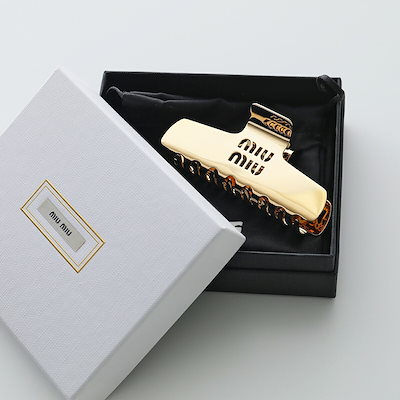 【正規品】大幅値引き可能 miumiu ヘアクリップ ヘアピン 猫の巾着袋付き 正規品】大幅値引き可能 miumiu ヘアクリップ ヘアピン 猫の巾着