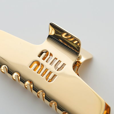 MIUMIU ミュウミュウ ヘアクリップ miu MIUMIU ミュウミュウ ヘアクリップ 5IF219 2DTU レディース