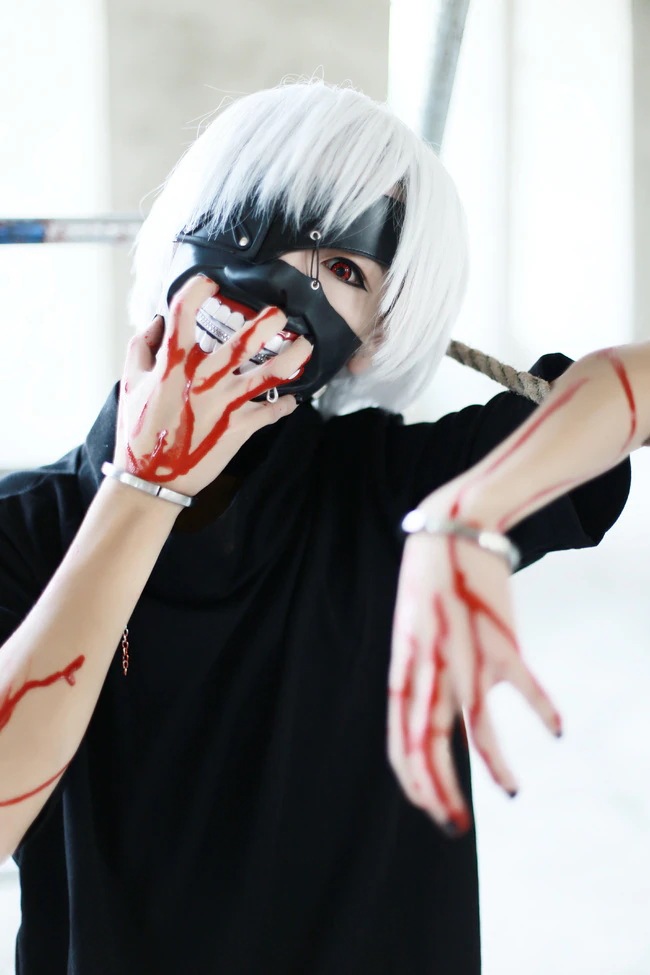 東京喰種 金木研 コスプレ衣装 マスク+ウィッグ付き コスチューム 仮装 学園祭 文化祭 ハロウィン クリスマス イベント プレゼント 東京喰種 金木研 コスプレ衣装 マスク+ウィッグ付き コスチューム 仮装 学園祭 文化祭 ハロウィン クリスマス イベント プレゼント