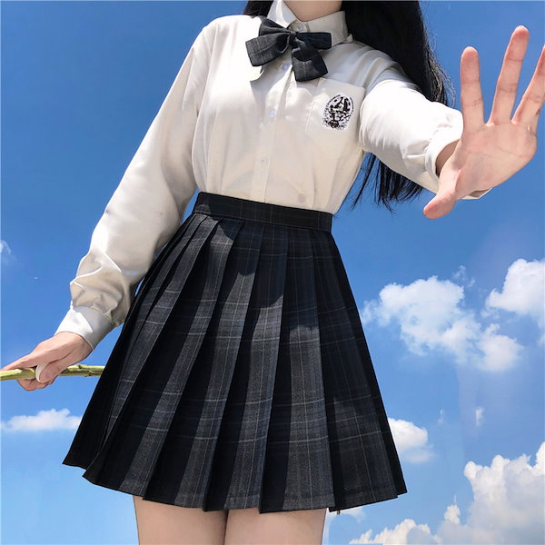 Qoo10] 【本日限定】jk制服 長袖の 日本のチェ