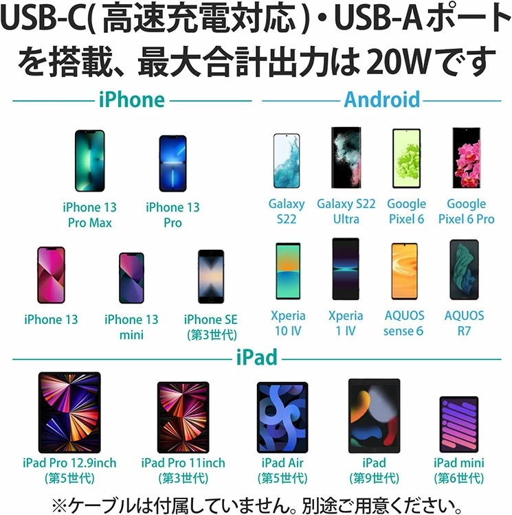 モバイルバッテリー コンセント一体型 10000mAh 大容量 PD 20W 高速充電 出力( USB Type-C 1 USB-A 1) 2台同時充電可 ブラック/ホワイトフェイス モバイルバッテリー コンセント一体型 10000mAh 大容量 PD 20W 高速充電 出力( USB Type-C 1 USB-A 1) 2台同時充電可 ブラック/ホワイトフェイス