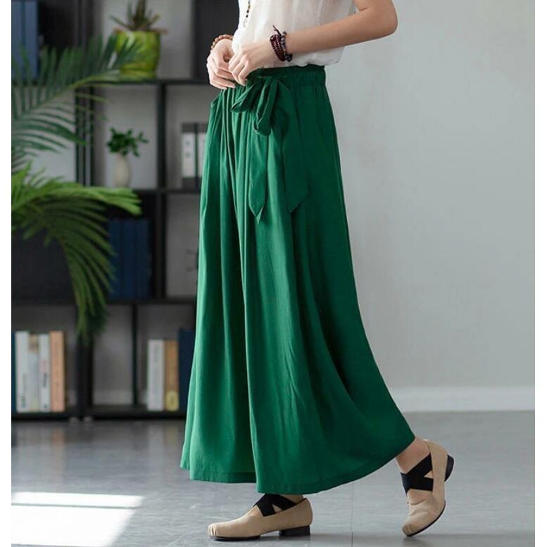 ワイドパンツ レディース ガウチョパンツ 春 夏 大きいサイズ ボトムス キュロット パンツ フレアパンツ 体型カバー リラックス 着痩せ