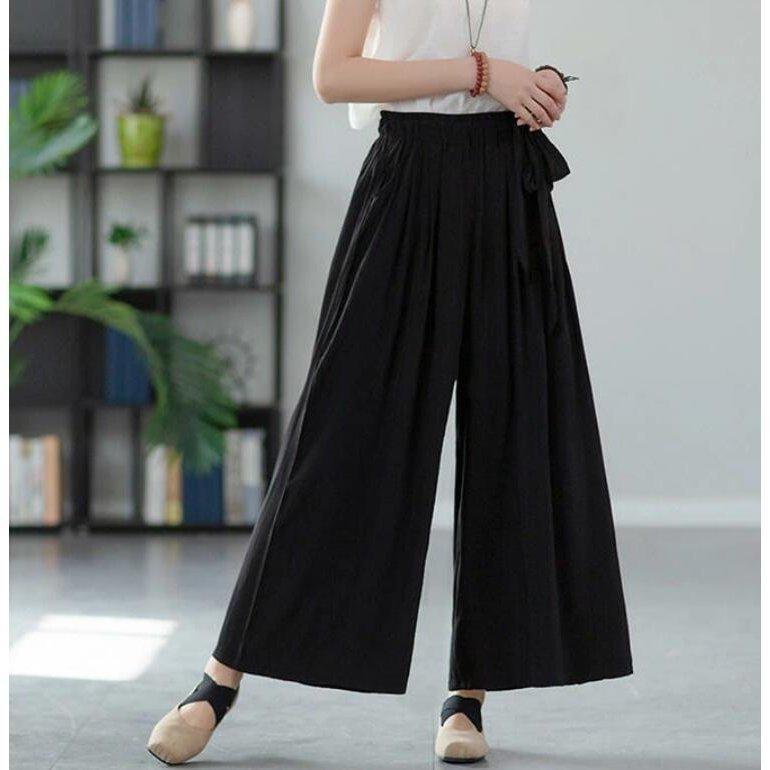 ワイドパンツ レディース ガウチョパンツ 春 夏 大きいサイズ ボトムス キュロット パンツ フレアパンツ 体型カバー リラックス 着痩せ