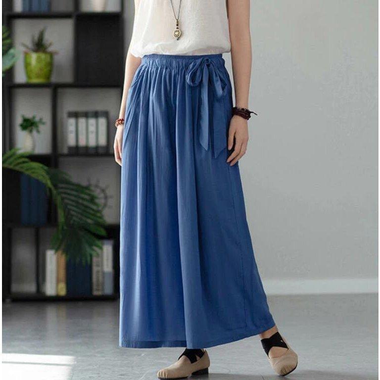 ワイドパンツ レディース ガウチョパンツ 春 夏 大きいサイズ ボトムス キュロット パンツ フレアパンツ 体型カバー リラックス 着痩せ