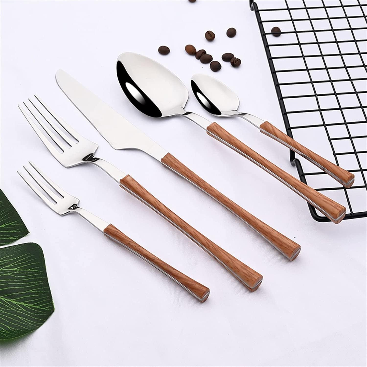 フォークナイフスプーンセット6 / 30pcsステンレススチール食器カトラリーSES光沢のある銀製品の食器西洋料理ホームナイフフォークティースプーンフラットウェアステンレス鋼 フォークナイフスプーンセット6 / 30pcsステンレススチール食器カトラリーSES光沢のある銀製品の食器西洋料理ホームナイフフォークティースプーンフラットウェアステンレス鋼