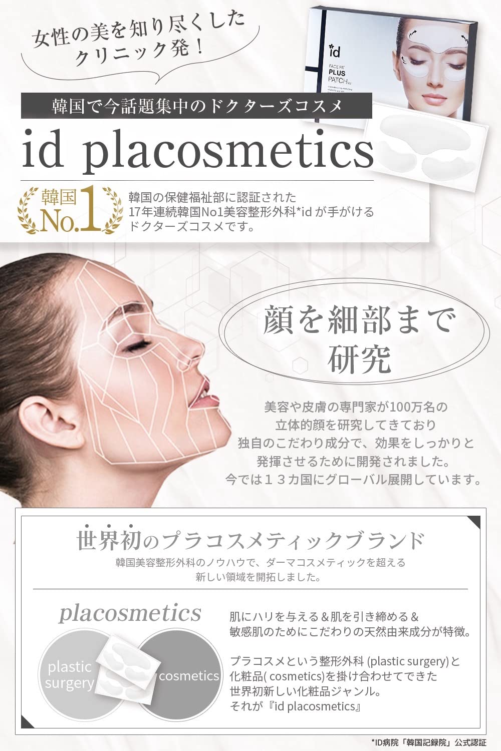 id FACE FiT 部分用フェイスパック プラスパッチV2 保湿 ハリ 16Ｘ4セット