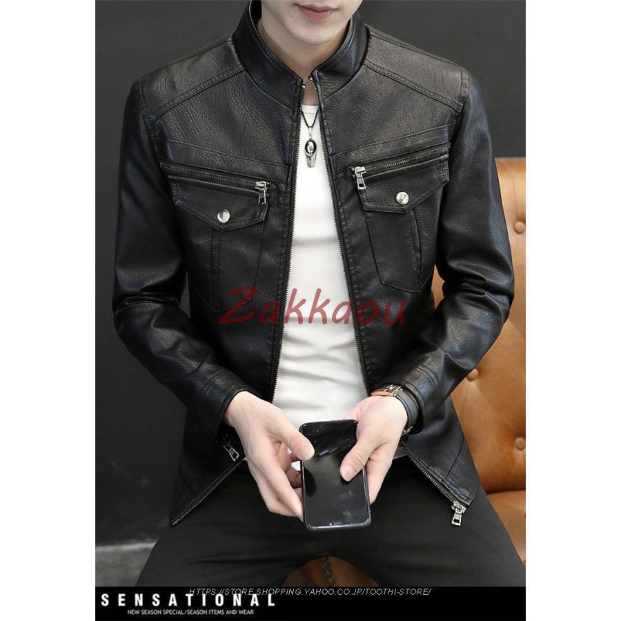 メンズ革ジャン 秋冬 レザージャケット 合わせやすい ライダースジャケット バイクウェア シングル 防寒防風 お兄系 メンズ革ジャン 秋冬 レザージャケット 合わせやすい ライダースジャケット バイクウェア シングル 防寒防風 お兄系