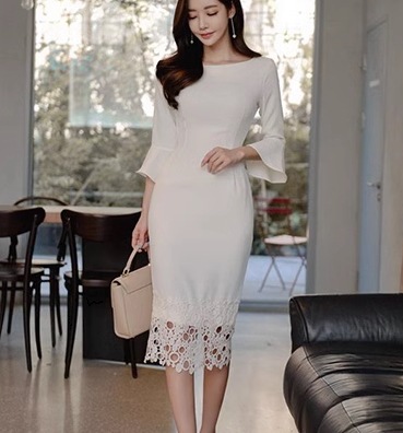 レディース ワンピース ドレス タイトスカート ペンシルスカート 膝丈 ミモレ ミドル丈 7分袖 ベルスリーブ ラウンドネック スリム 細身 レース ファスナー ハイウエスト 大人可愛い きれいめ レディース ワンピース ドレス タイトスカート ペンシルスカート 膝丈 ミモレ ミドル丈 7分袖 ベルスリーブ ラウンドネック スリム 細身 レース ファスナー ハイウエスト 大人可愛い きれいめ