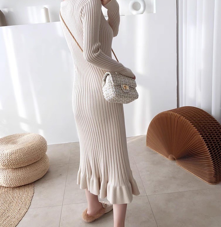 レディース ワンピース ニット ロング 長袖 Uネック ラウンドネック フレア Aライン リブニット かわいい 大人可愛い きれいめ 上品 おしゃれ レトロ ガーリー クール エレガント モダン レディース ワンピース ニット ロング 長袖 Uネック ラウンドネック フレア Aライン リブニット かわいい 大人可愛い きれいめ 上品 おしゃれ レトロ ガーリー クール エレガント モダン