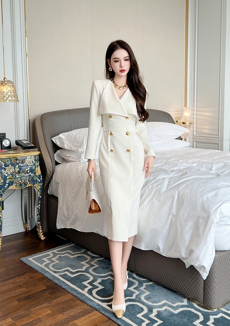 JY.上品 春冬 通勤 スーツワンピース 女王風 ダブルブレスト パーティードレス キャバ 着痩せ 大人 同窓会 披露宴 卒業式 結婚式 演奏会 ウェディング 二次会 JY.上品 春冬 通勤 スーツワンピース 女王風 ダブルブレスト パーティードレス キャバ 着痩せ 大人 同窓会 披露宴 卒業式 結婚式 演奏会 ウェディング 二次会