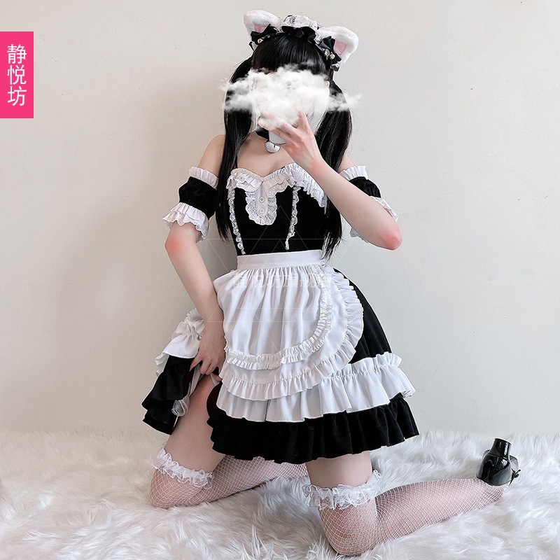 【2枚購入で1oo円OFF】【全シリーズ発売中】 【値引き中】日韓セクシーメイド服コスプレ女装アニメコスプレメイドlolitaカフェワンピース