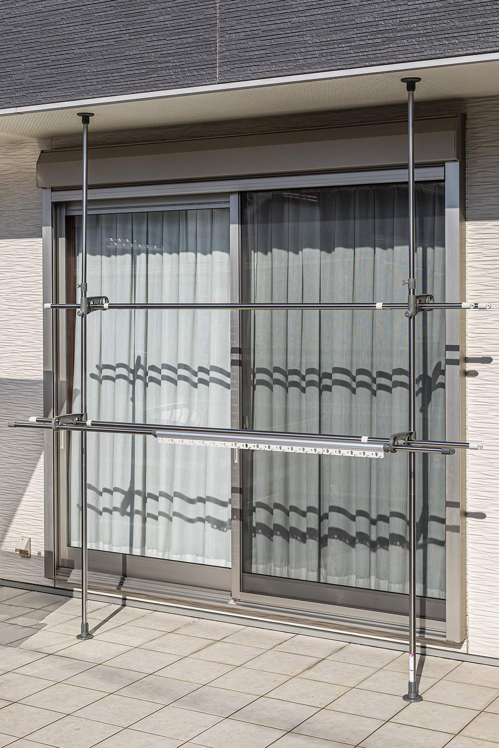 積水樹脂 ベランダものほし スタンドポール 幅9×奥行51×高さ200~275cm 積水樹脂 ベランダものほし スタンドポール 幅9×奥行51×高さ200~275cm