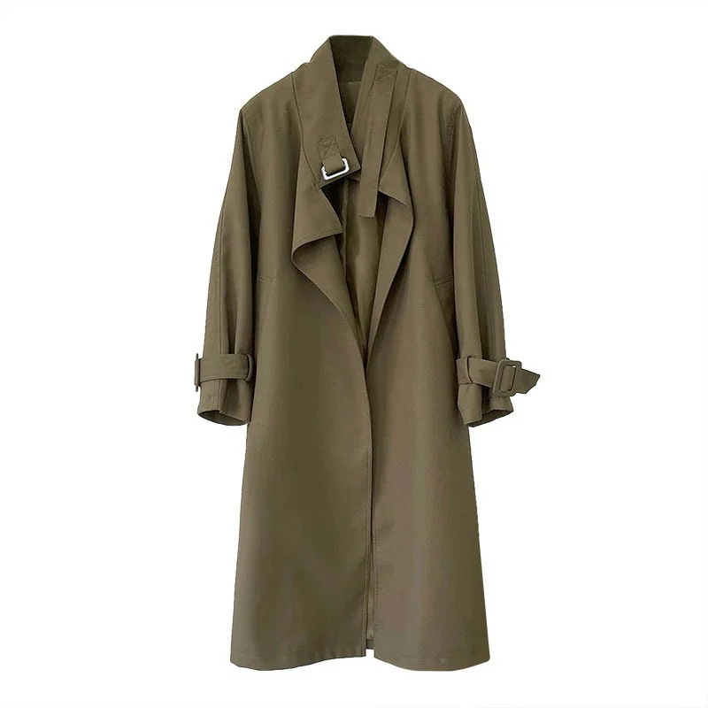 秋 韓国ファッション レトロ 気質 ロングタイプ トップス ジャケット レディース カーディガン