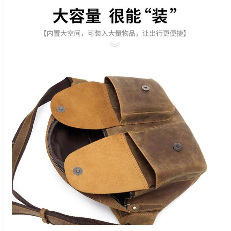 チェスト バッグ クロスボディ レザー 本革 アウトドア カジュアル バイク 自転車 観光 街歩き 斜め掛け メンズ レトロ 大容量 ウエスト バッグ チェスト バッグ クロスボディ レザー 本革 アウトドア カジュアル バイク 自転車 観光 街歩き 斜め掛け メンズ レトロ 大容量 ウエスト バッグ