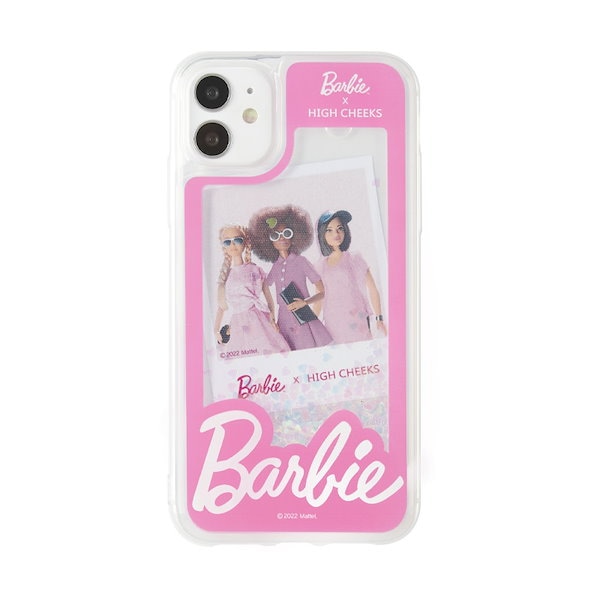 【HIGH CHEEKS×Barbie】Ponytail Barbie Glitter iPhoneケース HIGH CHEEKS×Barbie】Barbie Doll Box Glitter iPhoneケース
