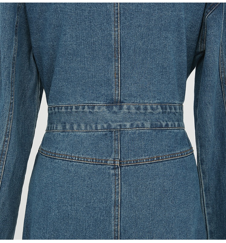 ワンピース レディース デニムワンピース S M L XL 韓国 シャツワンピース 長袖 膝丈 襟付き カラー デニム かわいい 大人可愛い きれいめ シンプル カジュアル おしゃれ お洒落 ラフ