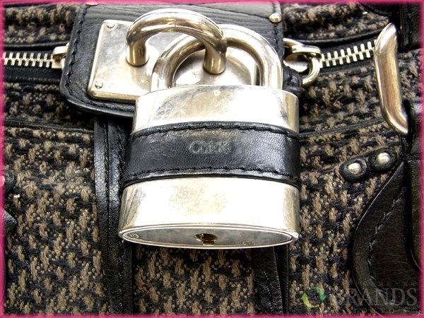 クロエ Chloe ハンドバッグ パディントン ブラック レザー (あす楽対応)(激安・即納)【中古】 Y039 . クロエ Chloe ハンドバッグ パディントン ブラック レザー (あす楽対応)(激安・即納)【中古】 Y039 .