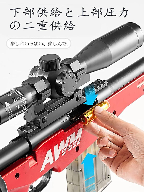 Qoo10] AWMスナイパーライフルおもちゃの銃狙撃