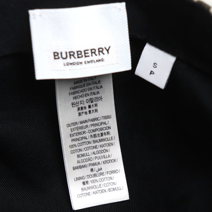 BURBERRY バーバリー TBロゴ ヴィンテージチェック キャップ ベージュ 8027502 56 ユニセックス 中古