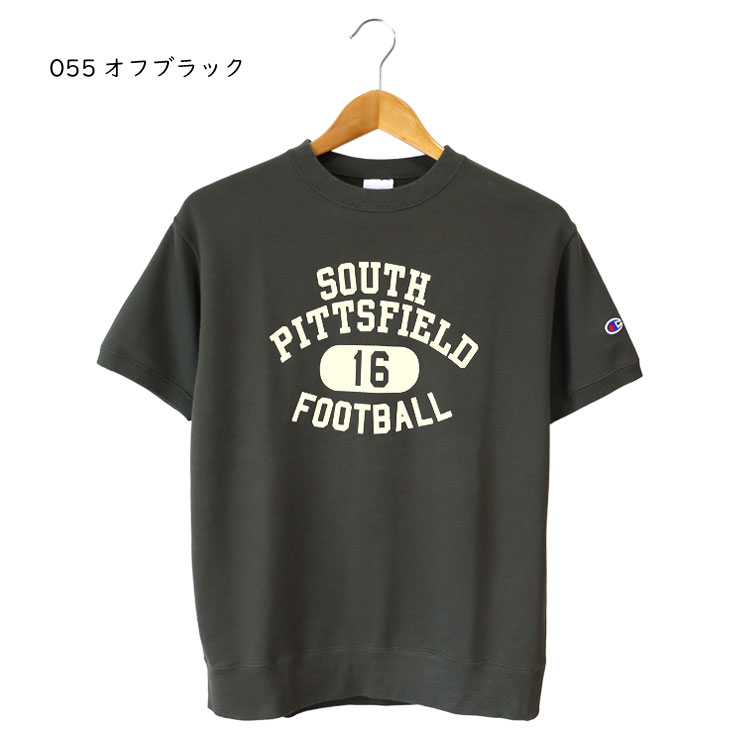 Champion チャンピオン 半袖スウェット BASIC 裏毛 ショートスリーブクルーネックスウェットシャツ ベーシック 染み込みプリント リサイクル サステナブル 春夏 C3-B018 Champion チャンピオン 半袖スウェット BASIC 裏毛 ショートスリーブクルーネックスウェットシャツ ベーシック 染み込みプリント リサイクル サステナブル 春夏 C3-B018