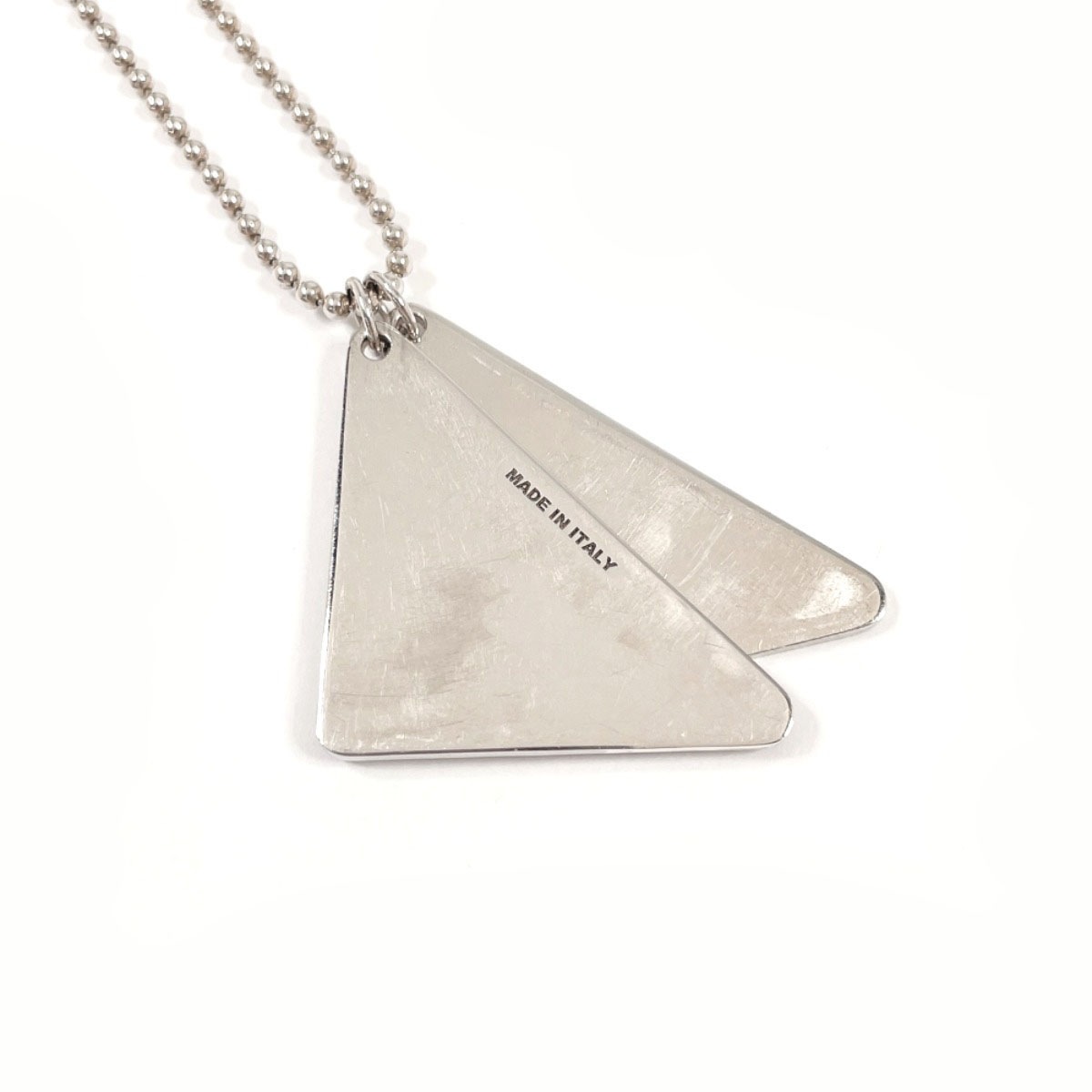 2JC835 トライアングル ロゴ シンボル ペンダント ネックレス シルバー シルバー925 ユニセックス