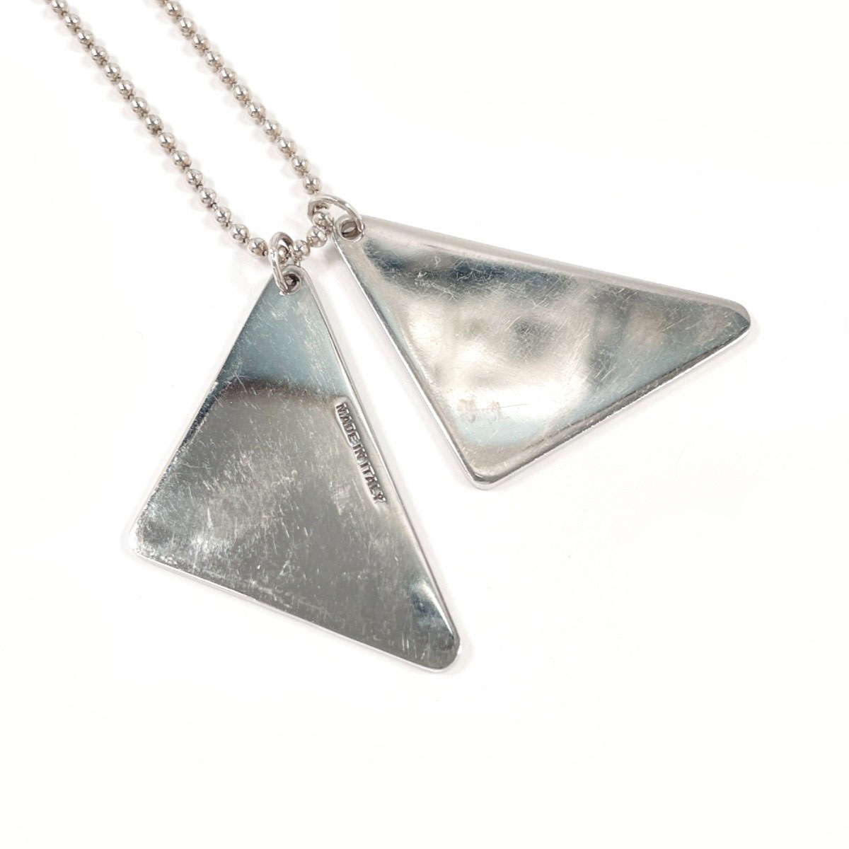 2JC835 トライアングル ロゴ シンボル ペンダント ネックレス シルバー シルバー925 ユニセックス