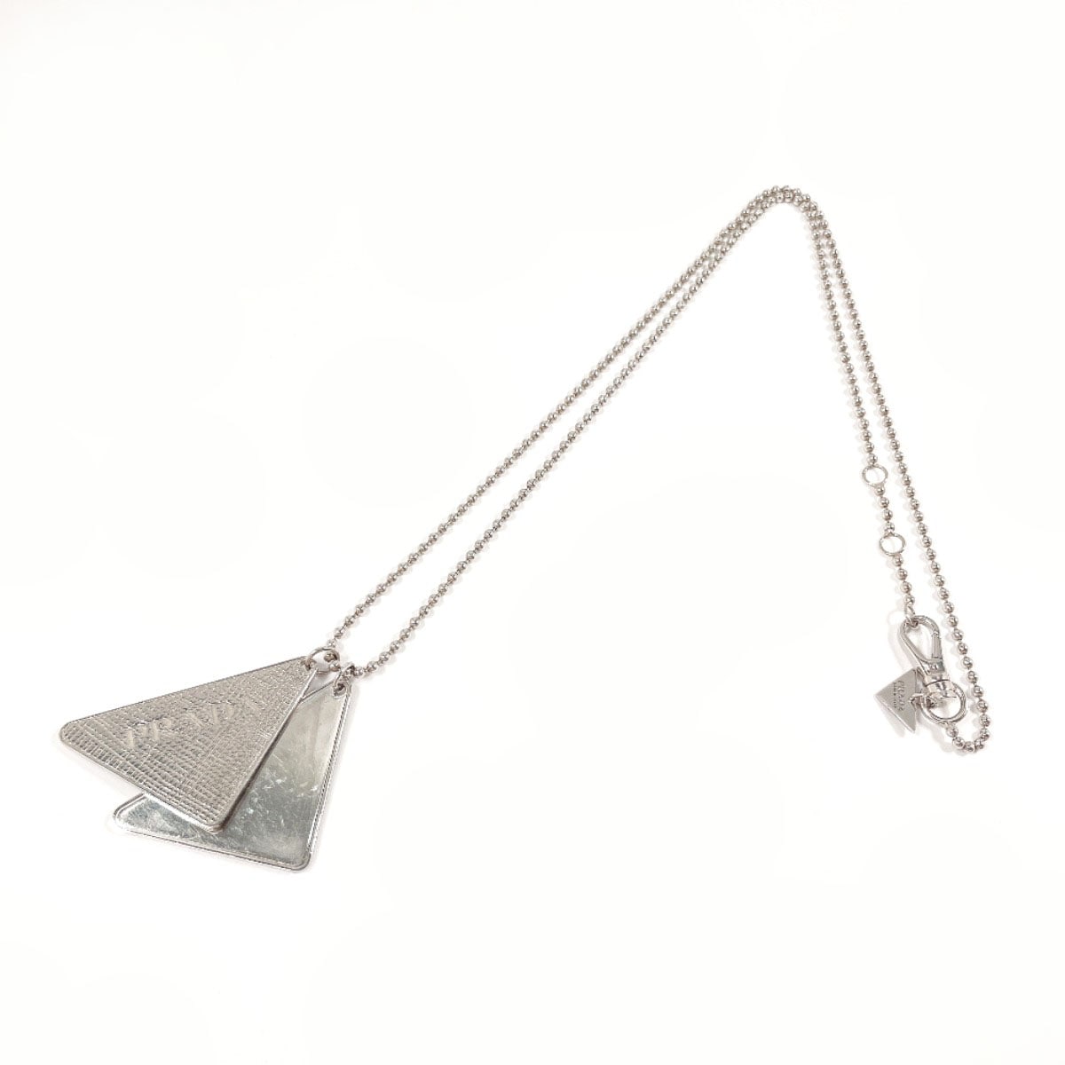 2JC835 トライアングル ロゴ シンボル ペンダント ネックレス シルバー シルバー925 ユニセックス