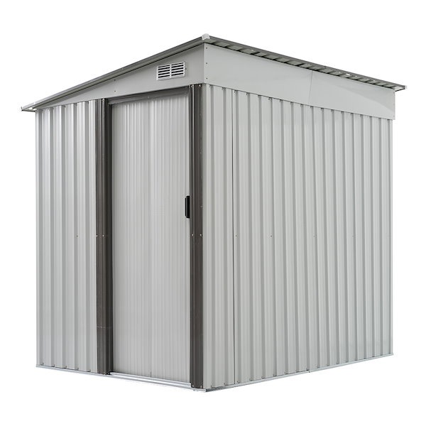 Qoo10] 【可動棚なし】物置 屋外 スチール 倉庫