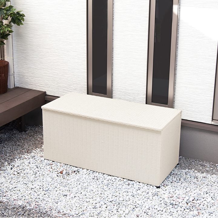 ストッカー 収納ボックス ゴミ収納庫 フタ付き 屋外 屋内 園芸用品 ガーデニング 幅123cm 約260L ストッカー 収納ボックス ゴミ収納庫 フタ付き 屋外 屋内 園芸用品 ガーデニング 幅123cm 約260L