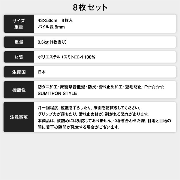 日本製 六角形ラグ 同色4枚入 ターコイズ 4枚入 タイルカーペット 防音 防炎 防ダニ スミノエ ロッカク