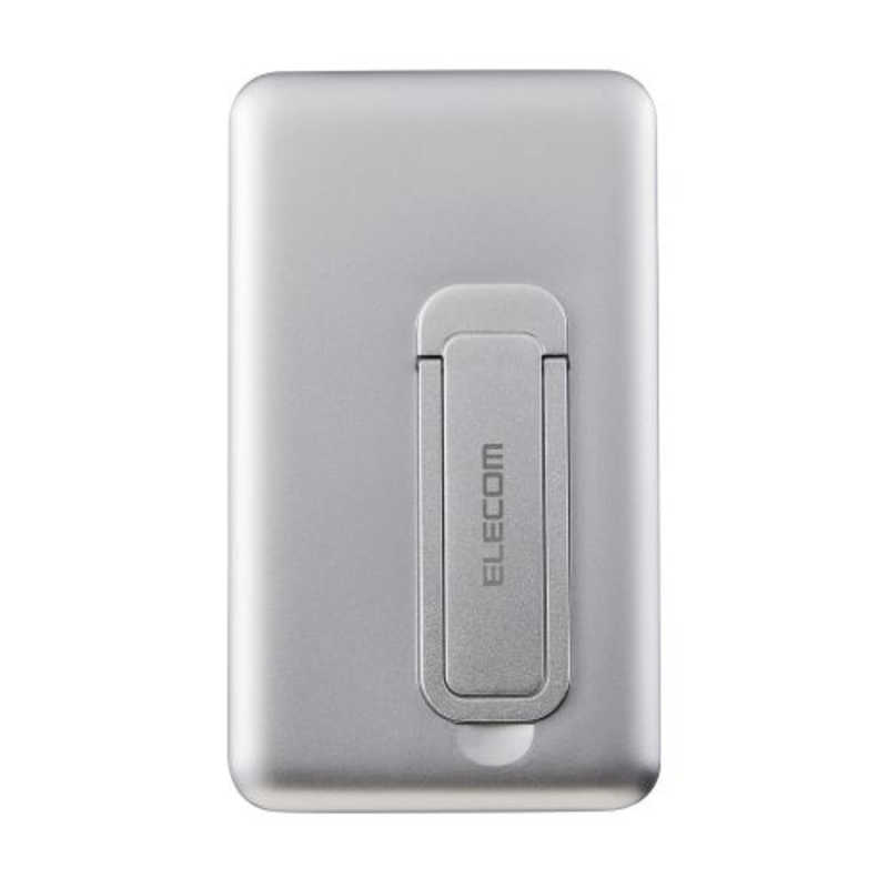 エレコム　ELECOM　ワイヤレスモバイルバッテリー 10000mAh 最大20W 入出力(Type-C×2) スタンド付き ホワイト　DE-C54-10000WH