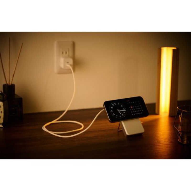 エレコム　ELECOM　ワイヤレスモバイルバッテリー 10000mAh 最大20W 入出力(Type-C×2) スタンド付き ホワイト　DE-C54-10000WH