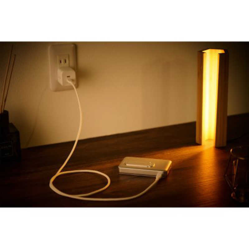エレコム　ELECOM　ワイヤレスモバイルバッテリー 10000mAh 最大20W 入出力(Type-C×2) スタンド付き ホワイト　DE-C54-10000WH