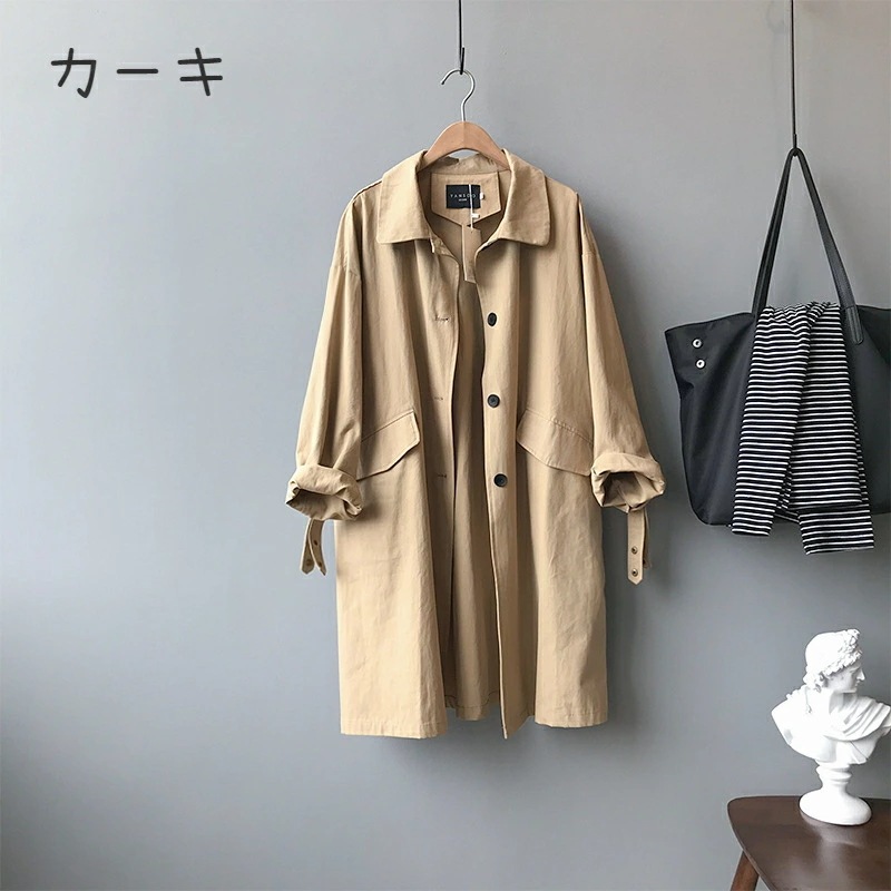 レディース アウター コート ボーイッシュ 配色 クラシック カーキ コーデュロイ ワーク ロングコート ユニセックス 大きいサイズ 秋 春 2024 レディース アウター コート ボーイッシュ 配色 クラシック カーキ コーデュロイ ワーク ロングコート ユニセックス 大きいサイズ 秋 春 2024
