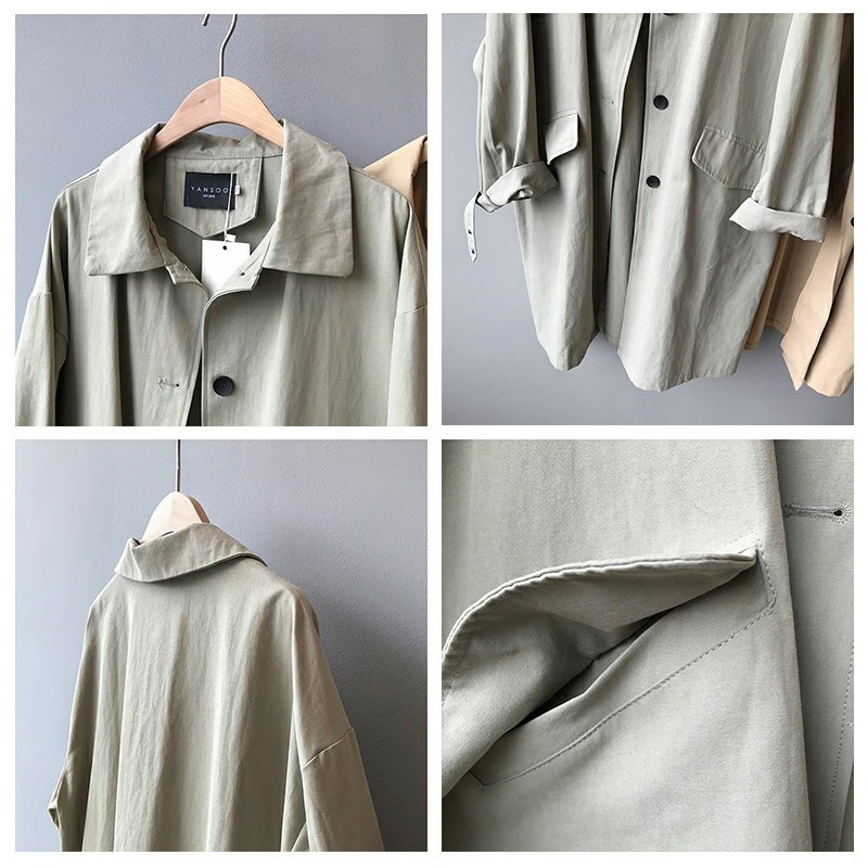 レディース アウター コート ボーイッシュ 配色 クラシック カーキ コーデュロイ ワーク ロングコート ユニセックス 大きいサイズ 秋 春 2024 レディース アウター コート ボーイッシュ 配色 クラシック カーキ コーデュロイ ワーク ロングコート ユニセックス 大きいサイズ 秋 春 2024