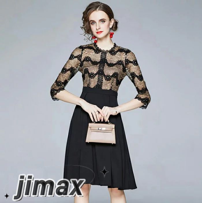 結婚式 ワンピース パーティードレス ドレス ミモレ 膝丈 ワンピース 袖あり レース&刺繍 大きいサイズ 30代 40代 お呼ばれ 他と被らない 20代 50代 体型カバー 袖付き 五分袖 秋 冬 結婚式 ワンピース パーティードレス ドレス ミモレ 膝丈 ワンピース 袖あり レース&刺繍 大きいサイズ 30代 40代 お呼ばれ 他と被らない 20代 50代 体型カバー 袖付き 五分袖 秋 冬