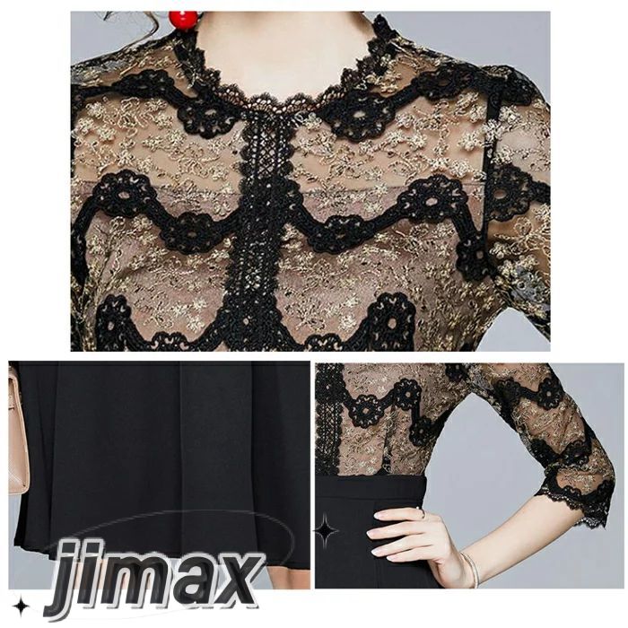 結婚式 ワンピース パーティードレス ドレス ミモレ 膝丈 ワンピース 袖あり レース&刺繍 大きいサイズ 30代 40代 お呼ばれ 他と被らない 20代 50代 体型カバー 袖付き 五分袖 秋 冬 結婚式 ワンピース パーティードレス ドレス ミモレ 膝丈 ワンピース 袖あり レース&刺繍 大きいサイズ 30代 40代 お呼ばれ 他と被らない 20代 50代 体型カバー 袖付き 五分袖 秋 冬