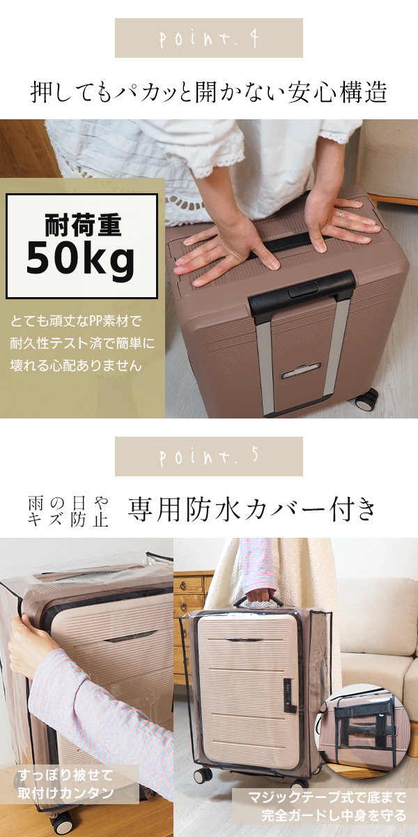 NEXTRIP スーツケース おりたたみ Mサイズ 58Ｌ - 旅行かばん・小分け