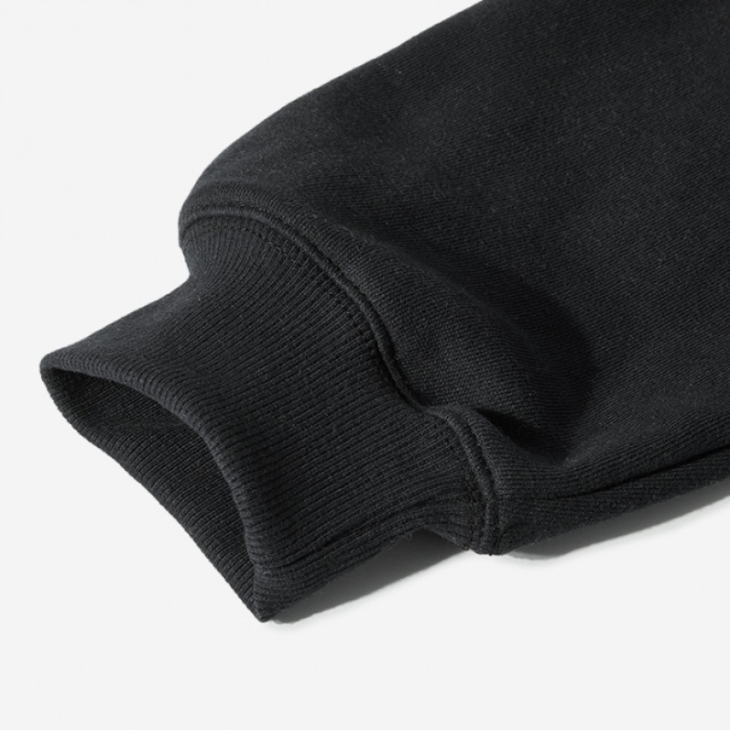 MINIMALPROJECTユニバーシティアーチ刺繍ロゴオーバーフィットマンツーマンMMT129 [BLACK]