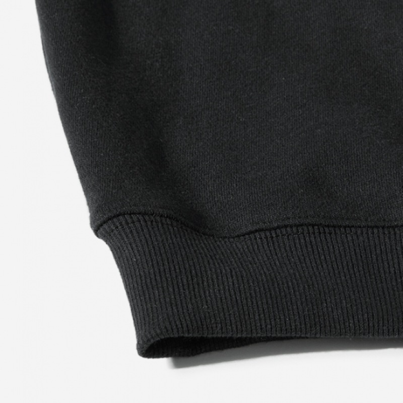 MINIMALPROJECTユニバーシティアーチ刺繍ロゴオーバーフィットマンツーマンMMT129 [BLACK]