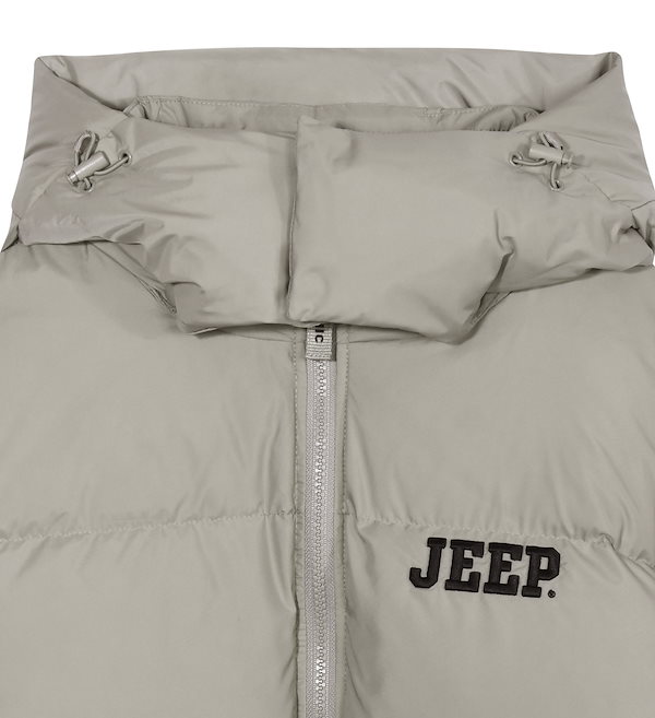 ★韓国の人気★【JEEP】★Classic Banded Neck Down Jumpe.r★ ○JEEP○CLASSIC BANDED NECK DOWN JUMPER 2色 ダウン 男女兼用
