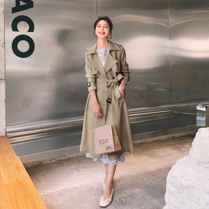 本日の限定商品秋トレンチコートレディース ロング おしゃれ ロールアップスリーブ 長袖 リボン ベルト付き パフスリーブカジュアルトップス秋服 ロングtシャツ レディース 長袖 ロンT ロングTシャツ