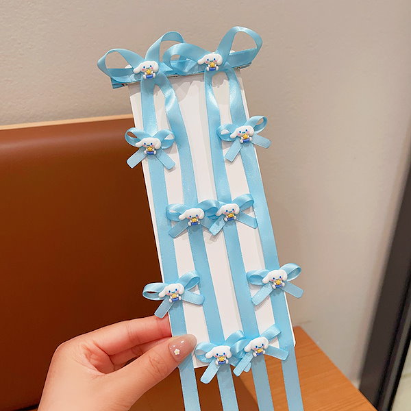 Qoo10] 子供用編み込みヘアバンドカラフルなリボン