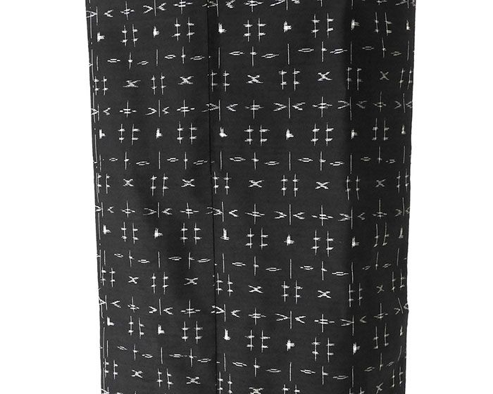 紬 新品仕立済 正絹 十日町絣 絣模様 身丈169cm 裄丈67cm 紬 小