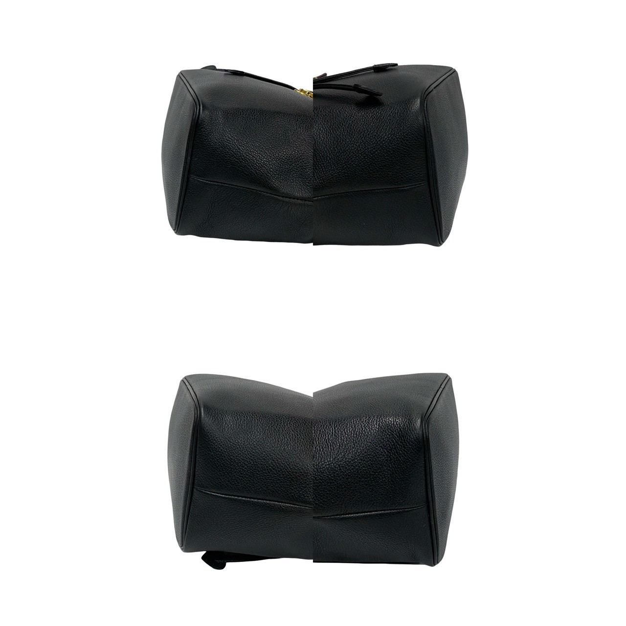 YSL パンチングショルダーバッグ レザー ブラック 18303