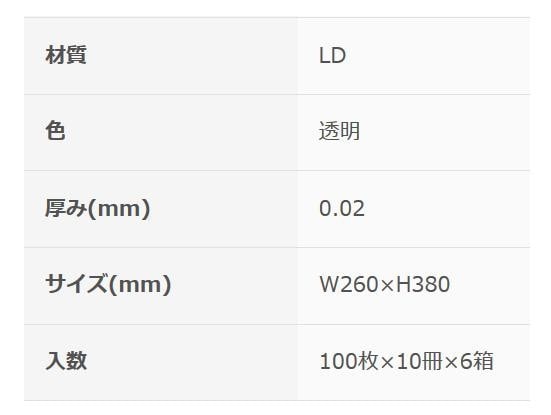 オルディ ぷっち袋13号 透明100P×60冊 20067201
