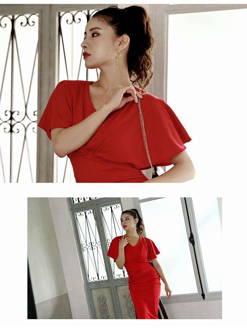 韓国 大きいサイズ パーティードレス 大人 タイト ドルマンスリーブ 二の腕 ケープ風 無地 上品 DaysPiece 韓国 大きいサイズ パーティードレス 大人 タイト ドルマンスリーブ 二の腕 ケープ風 無地 上品 DaysPiece