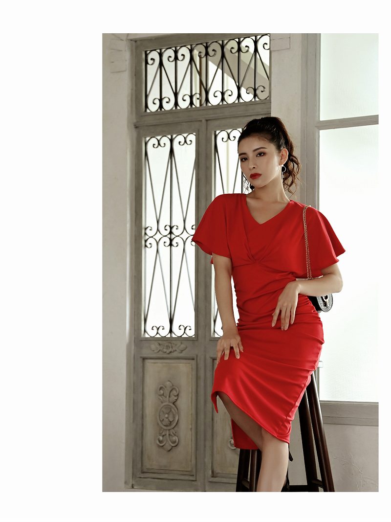 韓国 大きいサイズ パーティードレス 大人 タイト ドルマンスリーブ 二の腕 ケープ風 無地 上品 DaysPiece 韓国 大きいサイズ パーティードレス 大人 タイト ドルマンスリーブ 二の腕 ケープ風 無地 上品 DaysPiece