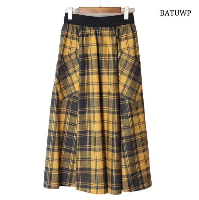 オニール オブ ダブリン O NEIL OF DUBLIN ロングスカート フレアスカート スカート ウールMIX ロング丈 ポケット付き 85cm ロング レディース キルト オニール オブ ダブリ